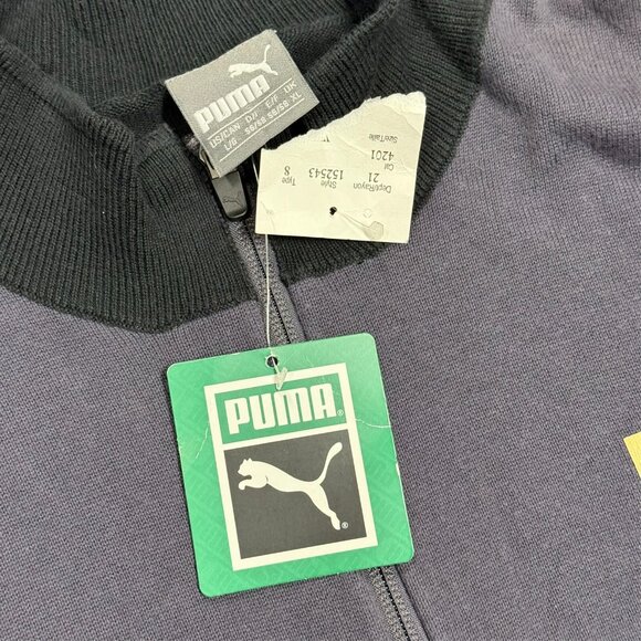 BNWT Puma Italia FIGC Knit Sweater 1/2 Half Zip 100% Cotton Large - Picture 4 of 8